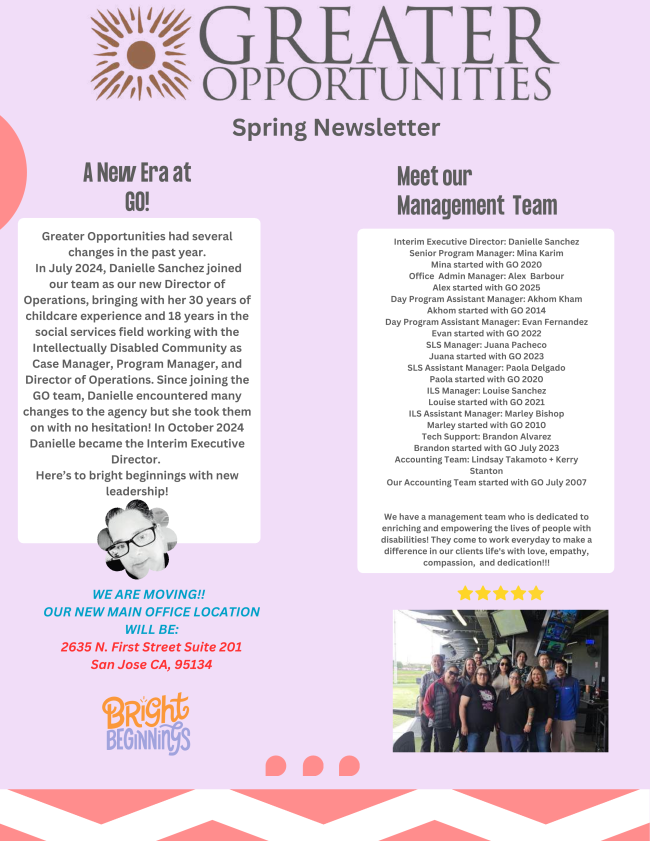 Greater Opportunities Newsletter July 10 2017